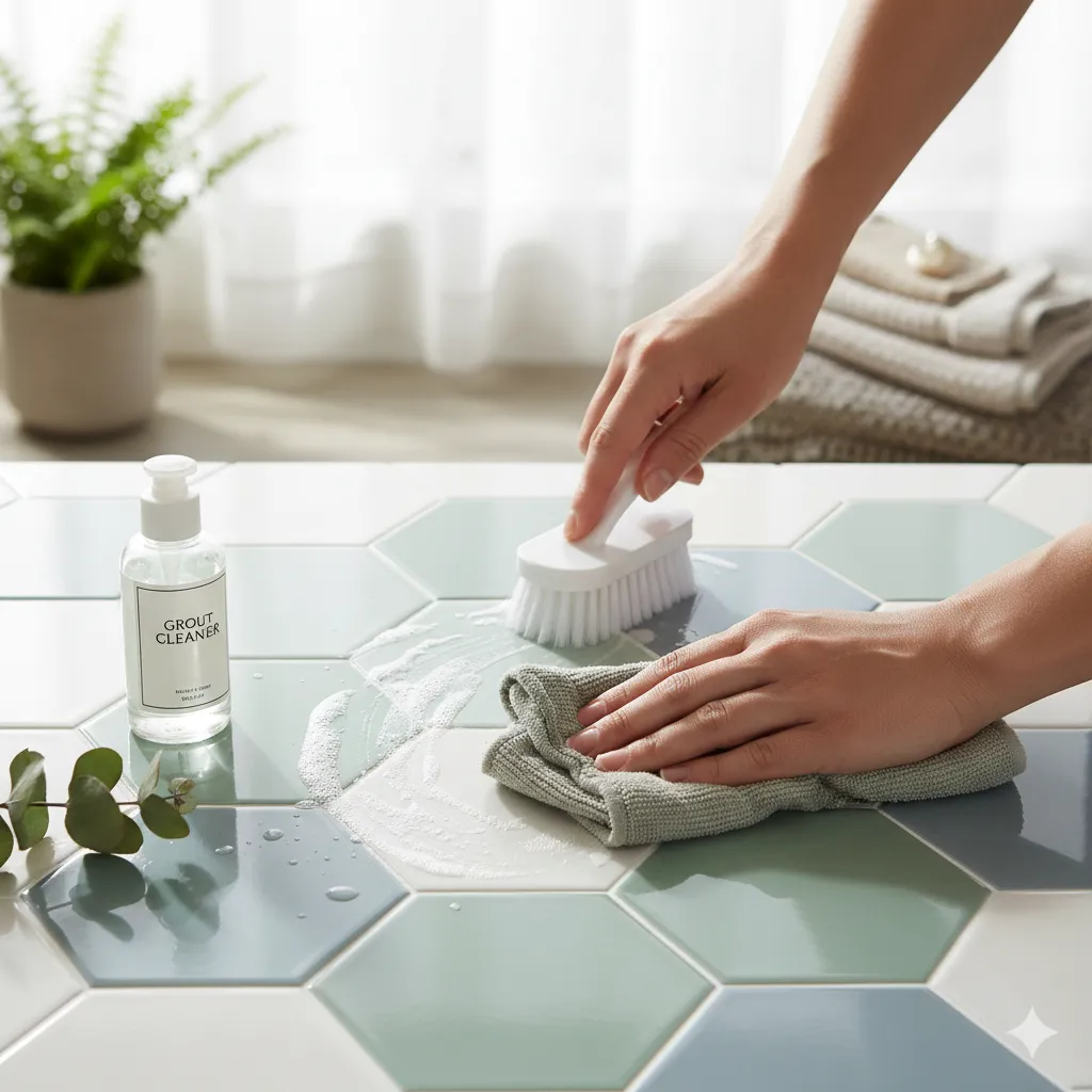 how to clean grout