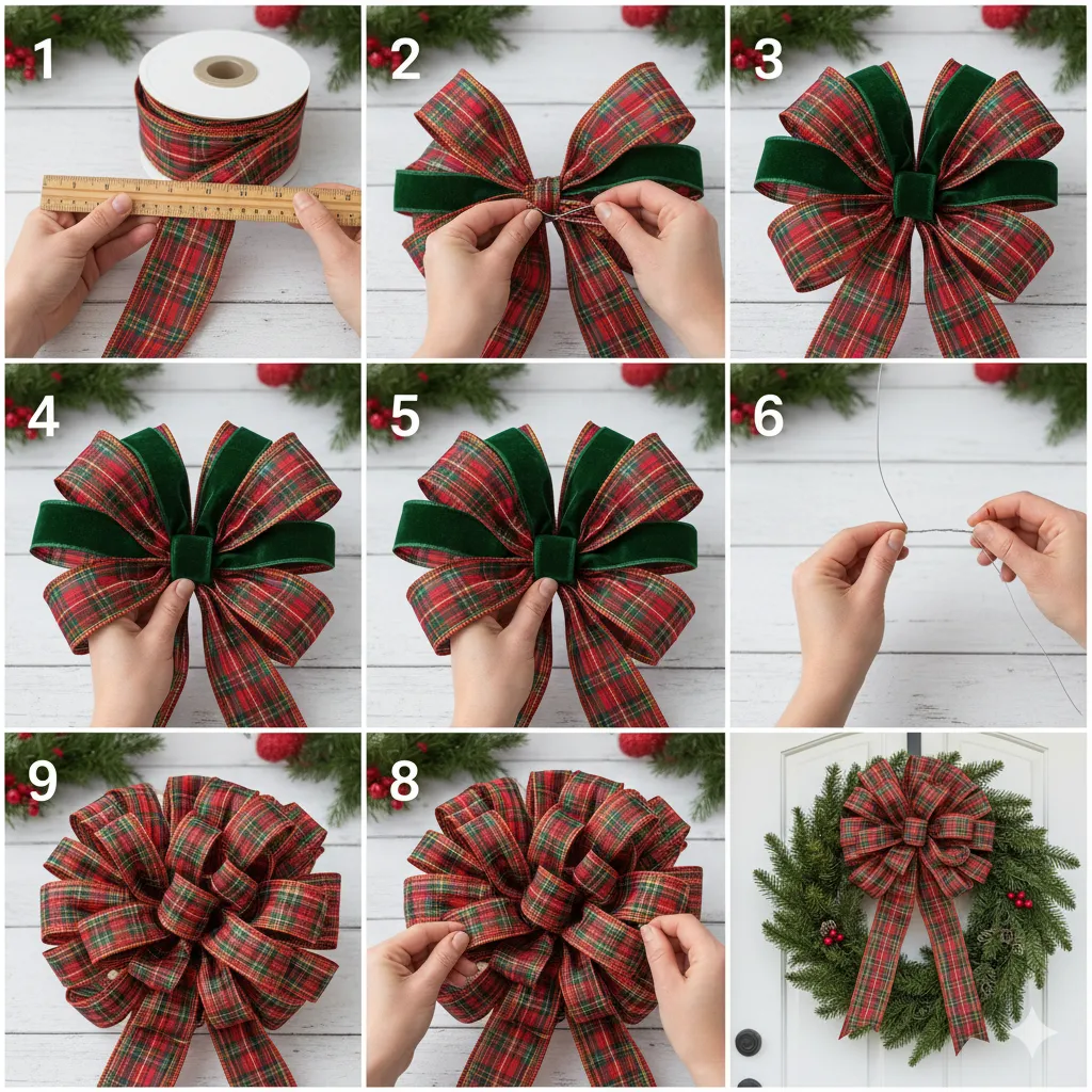 How to Make a Bow: The Ultimate DIY Tutorial You Didn’t Know You Needed how to make a bow for a wreath