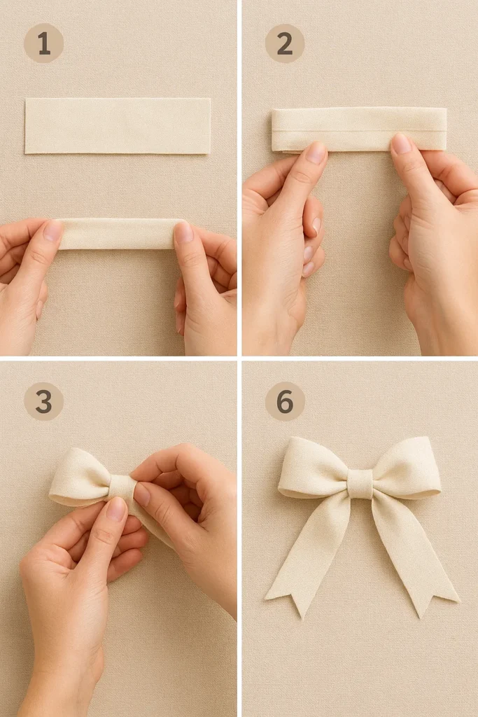 How to Make a Bow: The Ultimate DIY Tutorial You Didn’t Know You Needed how to make a bow with fabric