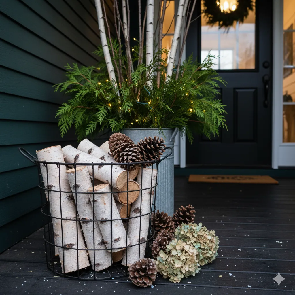 15 Cozy Winter Porch Decor Ideas for a Warm & Inviting Entrance outdoor decor ideas