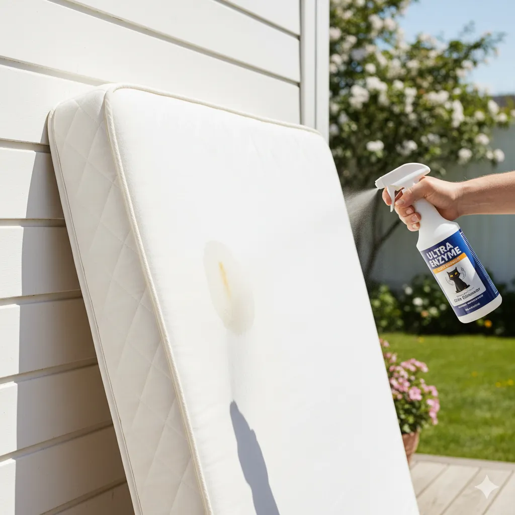 remove cat urine from mattress