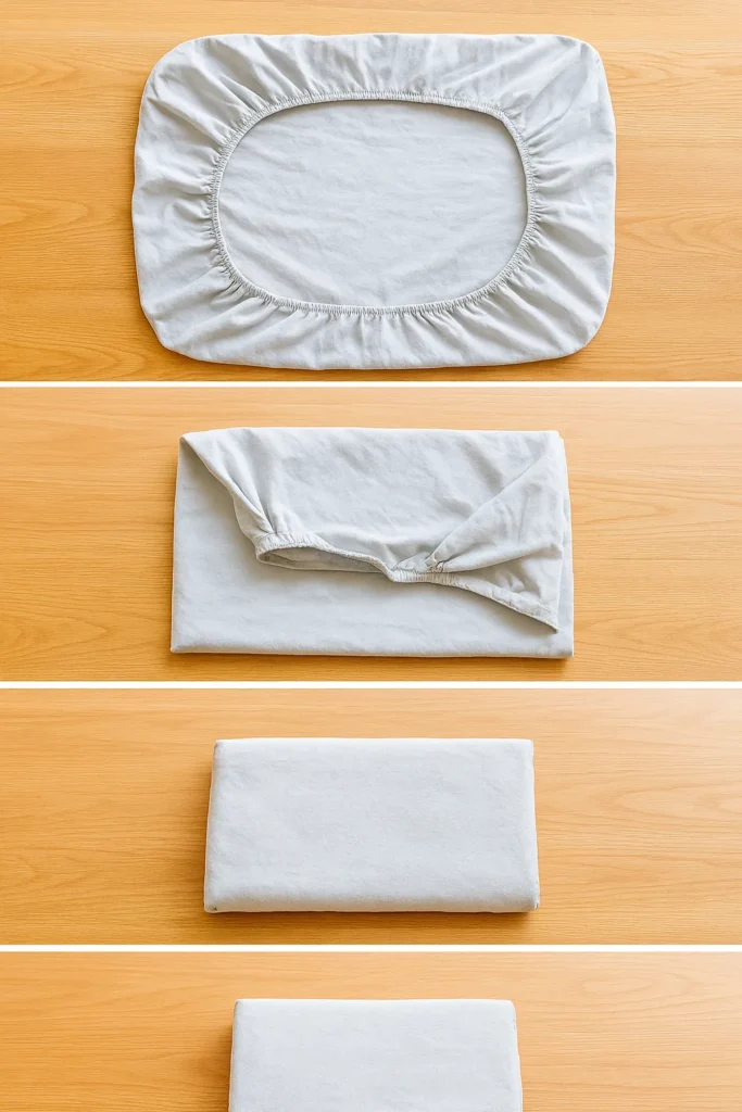 How to Fold a Fitted Sheet: The Ultimate Organization Hack step by step fitted sheet fold