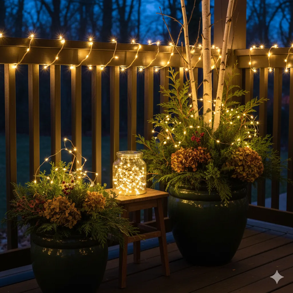 15 Cozy Winter Porch Decor Ideas for a Warm & Inviting Entrance winter porch decorations